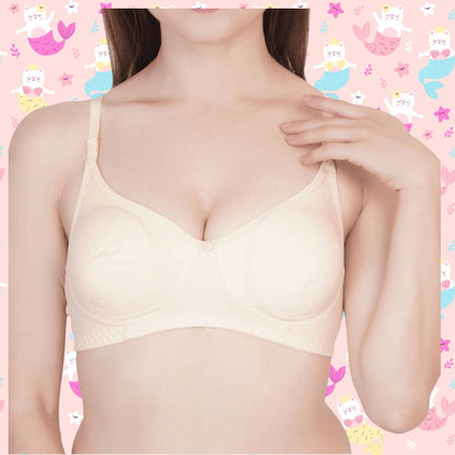 BTRUST T Mould Bra - Soft and Comfortable Cotton-rich Fabric, Non-padded Demi-cups, Wire-free, Extended Straps for Perfect Fit, Cute and Stylish Design- Pack of 2 - Premium Bras from Btrust Fashion - Just $499.00! Shop now at Btrust Fashion
