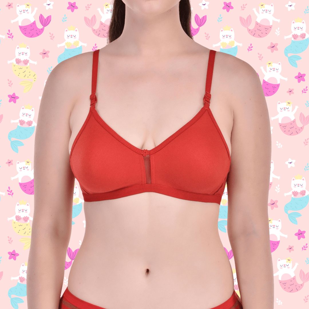 BTRUST Jaismine Bra - Soft Cotton Rich Fabric, Non-Padded Double-Layered Cups, Non-Wired, Full Coverage Cups - Premium Bras from Btrust Fashion - Just $249.00! Shop now at Btrust Fashion