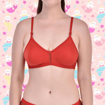 BTRUST Jaismine Bra - Soft Cotton Rich Fabric, Non-Padded Double-Layered Cups, Non-Wired, Full Coverage Cups - Premium Bras from Btrust Fashion - Just $249.00! Shop now at Btrust Fashion