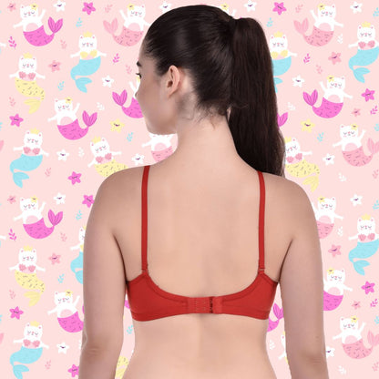 BTRUST Jaismine Bra - Soft Cotton Rich Fabric, Non-Padded Double-Layered Cups, Non-Wired, Full Coverage Cups - Premium Bras from Btrust Fashion - Just $249.00! Shop now at Btrust Fashion