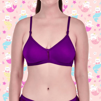 BTRUST Jaismine Bra - Soft Cotton Rich Fabric, Non-Padded Double-Layered Cups, Non-Wired, Full Coverage Cups - Premium Bras from Btrust Fashion - Just $249.00! Shop now at Btrust Fashion