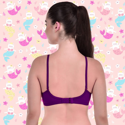 BTRUST Jaismine Bra - Soft Cotton Rich Fabric, Non-Padded Double-Layered Cups, Non-Wired, Full Coverage Cups - Premium Bras from Btrust Fashion - Just $249.00! Shop now at Btrust Fashion