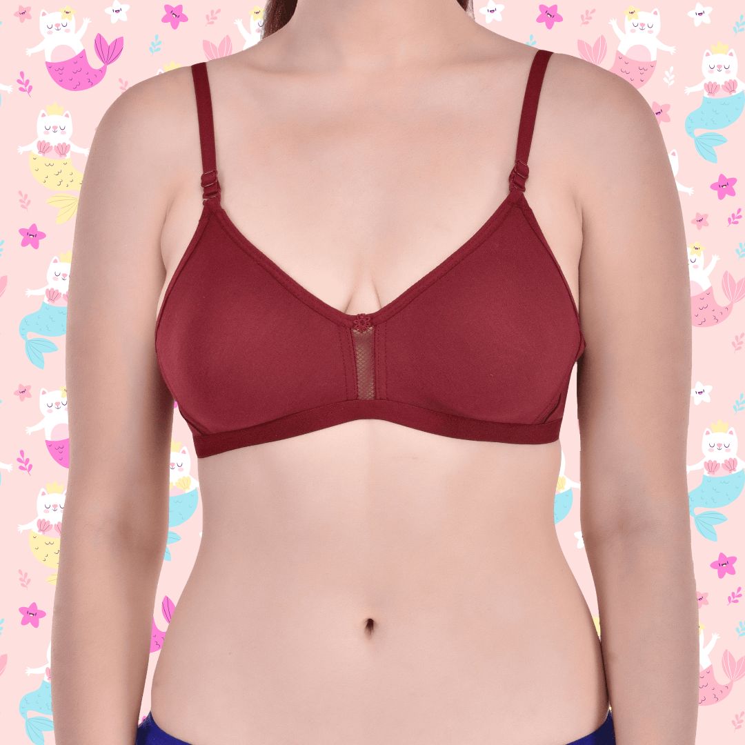 BTRUST Jaismine Bra - Soft Cotton Rich Fabric, Non-Padded Double-Layered Cups, Non-Wired, Full Coverage Cups- Pack of 3 - Premium Bras from Btrust Fashion - Just $699.00! Shop now at Btrust Fashion