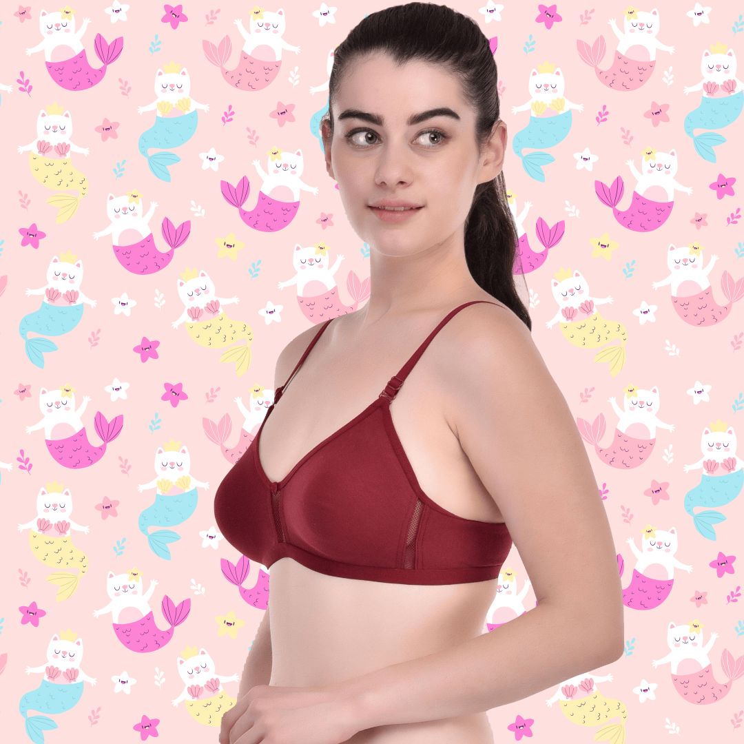 BTRUST Jaismine Bra - Soft Cotton Rich Fabric, Non-Padded Double-Layered Cups, Non-Wired, Full Coverage Cups - Premium Bras from Btrust Fashion - Just $249.00! Shop now at Btrust Fashion