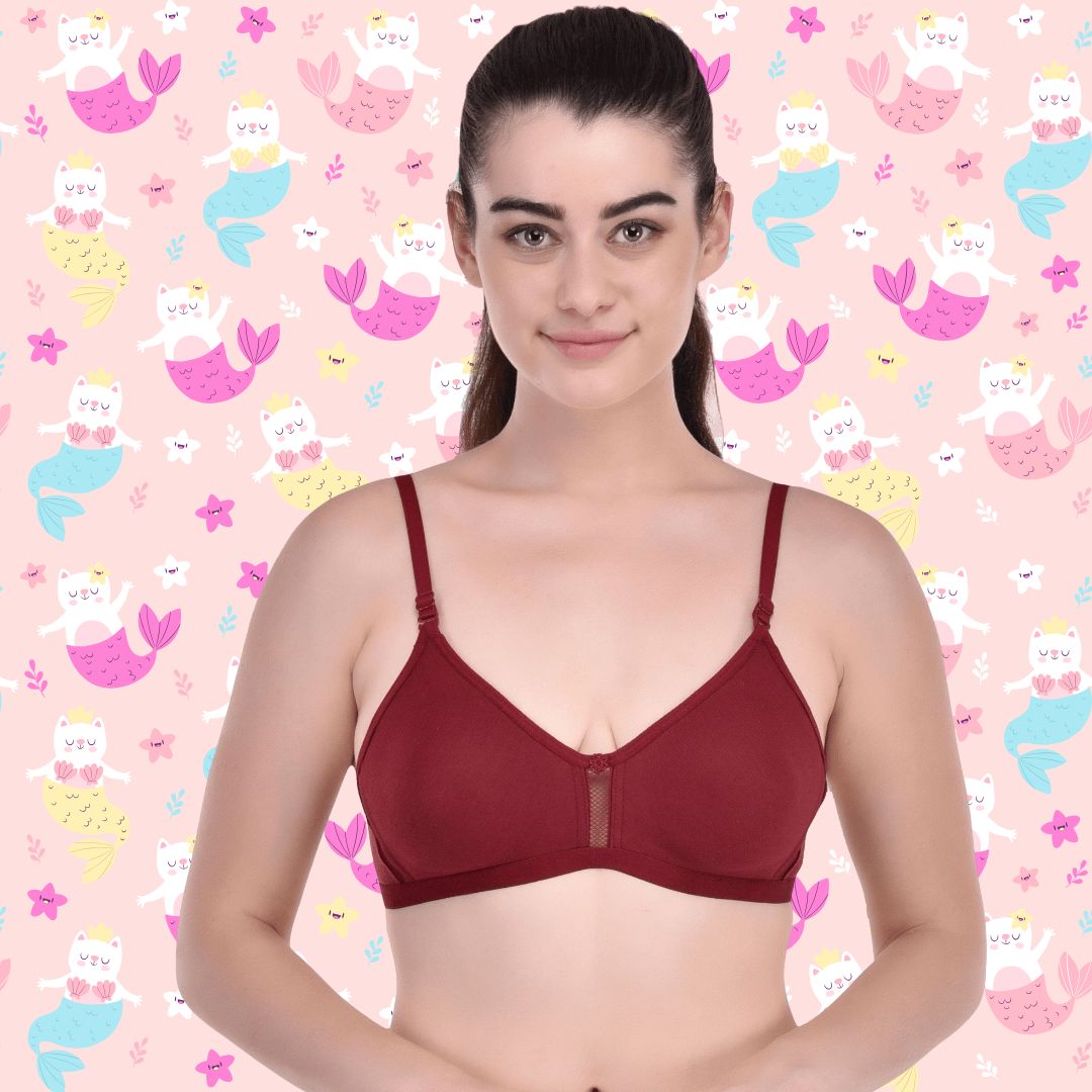 BTRUST Jaismine Bra - Soft Cotton Rich Fabric, Non-Padded Double-Layered Cups, Non-Wired, Full Coverage Cups- Pack of 3 - Premium Bras from Btrust Fashion - Just $699.00! Shop now at Btrust Fashion