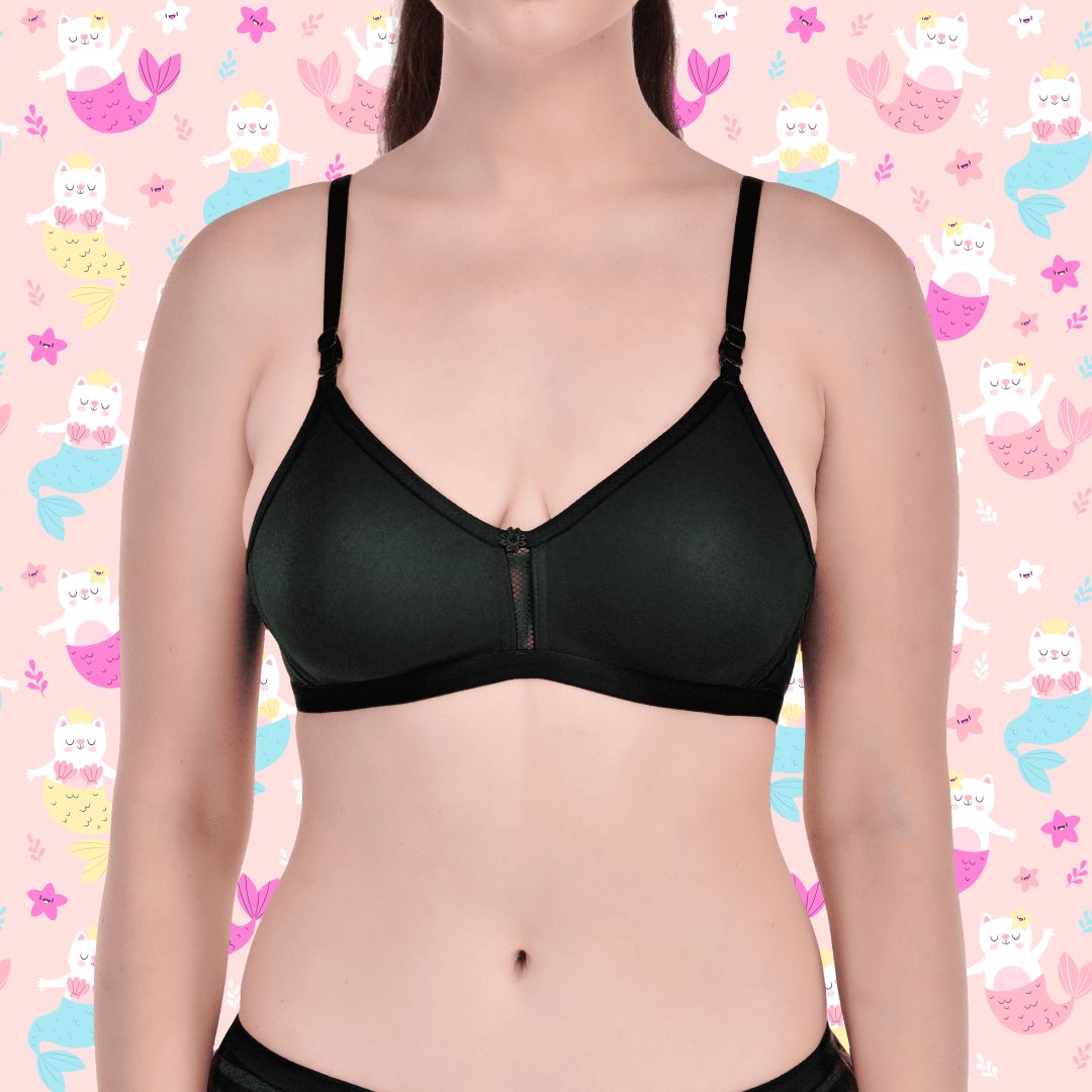 BTRUST Jaismine Bra - Soft Cotton Rich Fabric, Non-Padded Double-Layered Cups, Non-Wired, Full Coverage Cups - Premium Bras from Btrust Fashion - Just $249.00! Shop now at Btrust Fashion