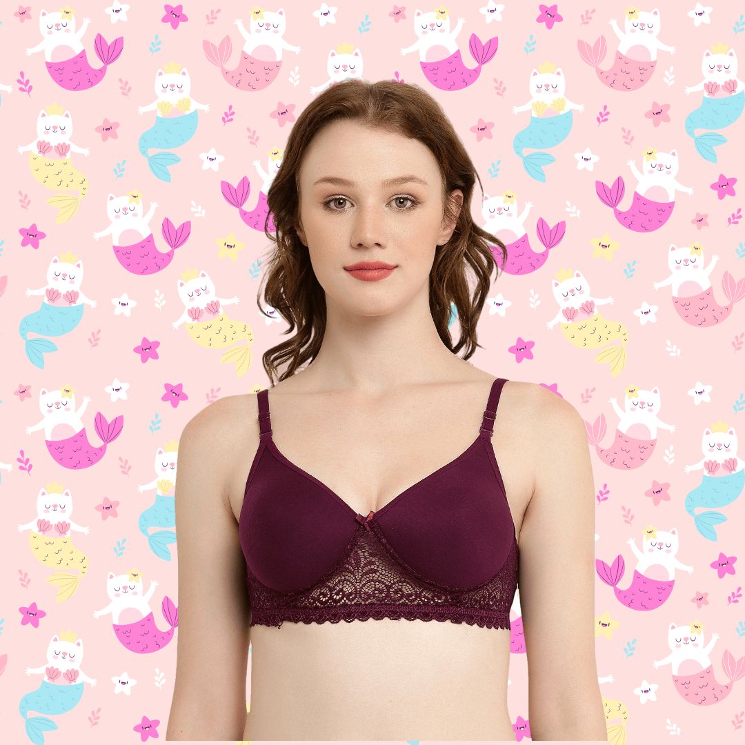 BTRUST Nexa Foam Bra - Comfortable & Breathable Cotton Rich Fabric, Exquisite Lace Design, Non-Wired Cups, Full Coverage, Seamless Cups, Adjustable Straps- Pack of 2 - Premium Bra from Btrust Fashion - Just $499.00! Shop now at Btrust Fashion