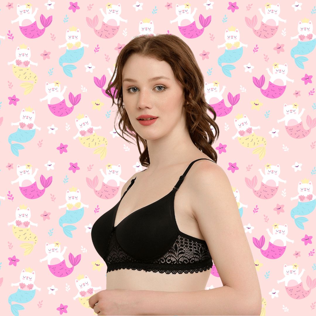 BTRUST Nexa Foam Bra - Comfortable & Breathable Cotton Rich Fabric, Exquisite Lace Design, Non-Wired Cups, Full Coverage, Seamless Cups, Adjustable Straps- Pack of 2 - Premium Bra from Btrust Fashion - Just $499.00! Shop now at Btrust Fashion