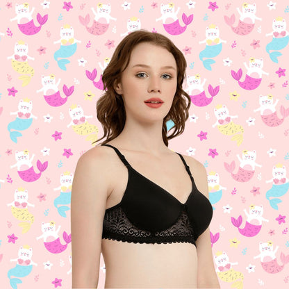 BTRUST Nexa Foam Bra - Comfortable & Breathable Cotton Rich Fabric, Exquisite Lace Design, Non-Wired Cups, Full Coverage, Seamless Cups, Adjustable Straps - Premium Bras from BtrustFashion - Just $249.00! Shop now at Btrust Fashion