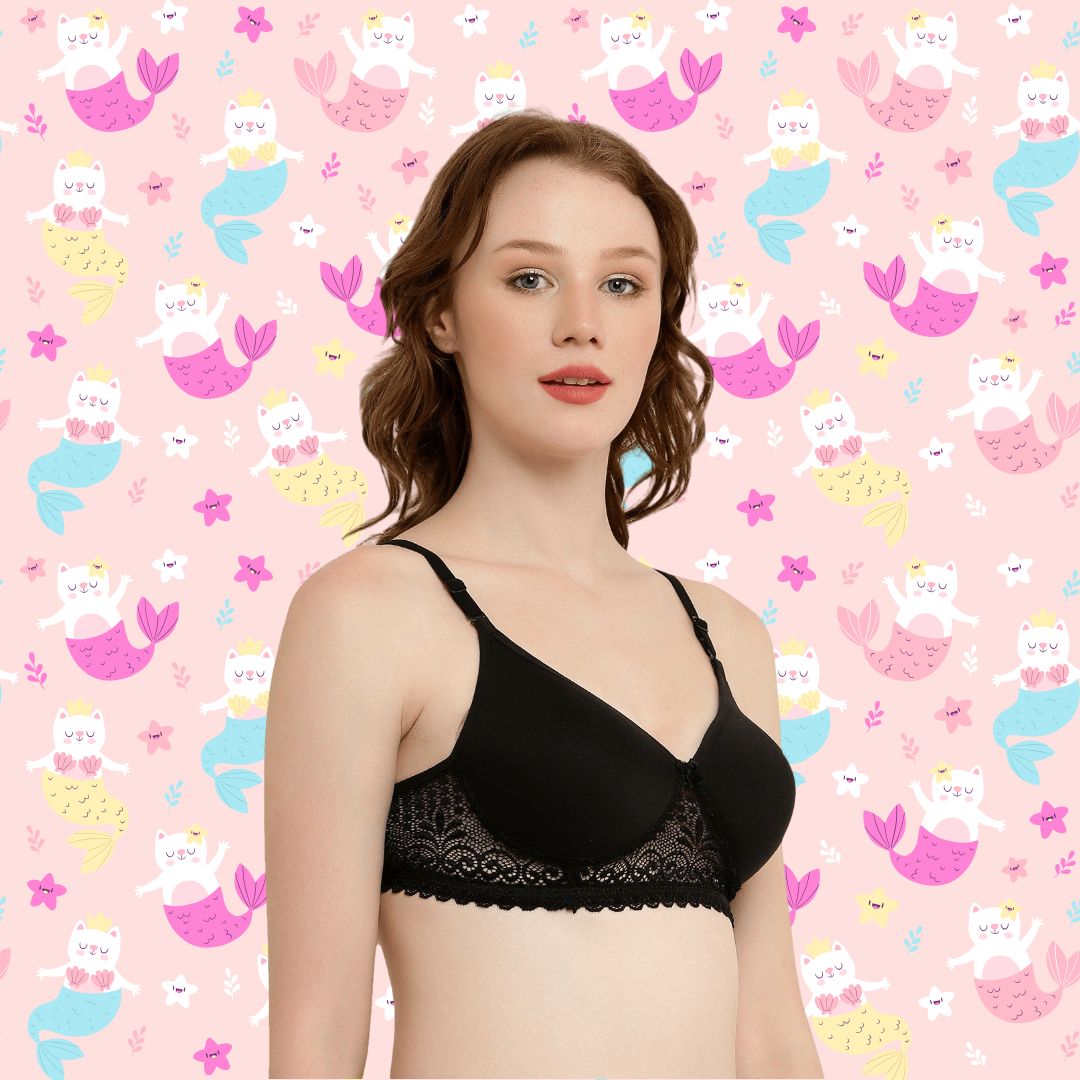 BTRUST Nexa Foam Bra - Comfortable & Breathable Cotton Rich Fabric, Exquisite Lace Design, Non-Wired Cups, Full Coverage, Seamless Cups, Adjustable Straps- Pack of 2 - Premium Bra from Btrust Fashion - Just $499.00! Shop now at Btrust Fashion