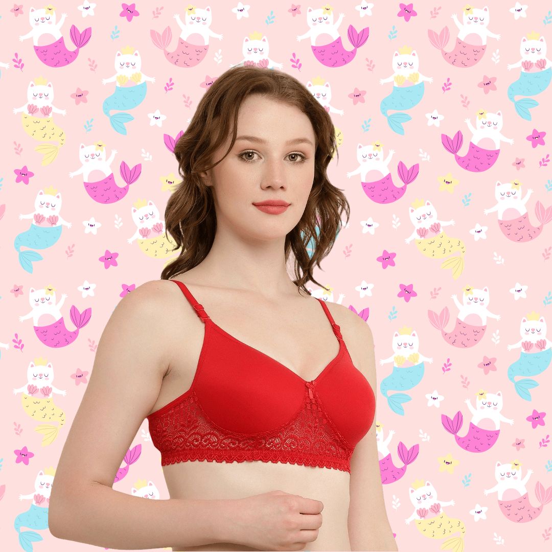 BTRUST Nexa Foam Bra - Comfortable & Breathable Cotton Rich Fabric, Exquisite Lace Design, Non-Wired Cups, Full Coverage, Seamless Cups, Adjustable Straps- Pack of 2 - Premium Bra from Btrust Fashion - Just $499.00! Shop now at Btrust Fashion