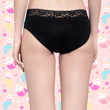 BTRUST Lace Panty - Mid Waist lace Bikini Panty with Medium Rear Coverage - Premium Panties from Btrust Fashion - Just $249.00! Shop now at Btrust Fashion