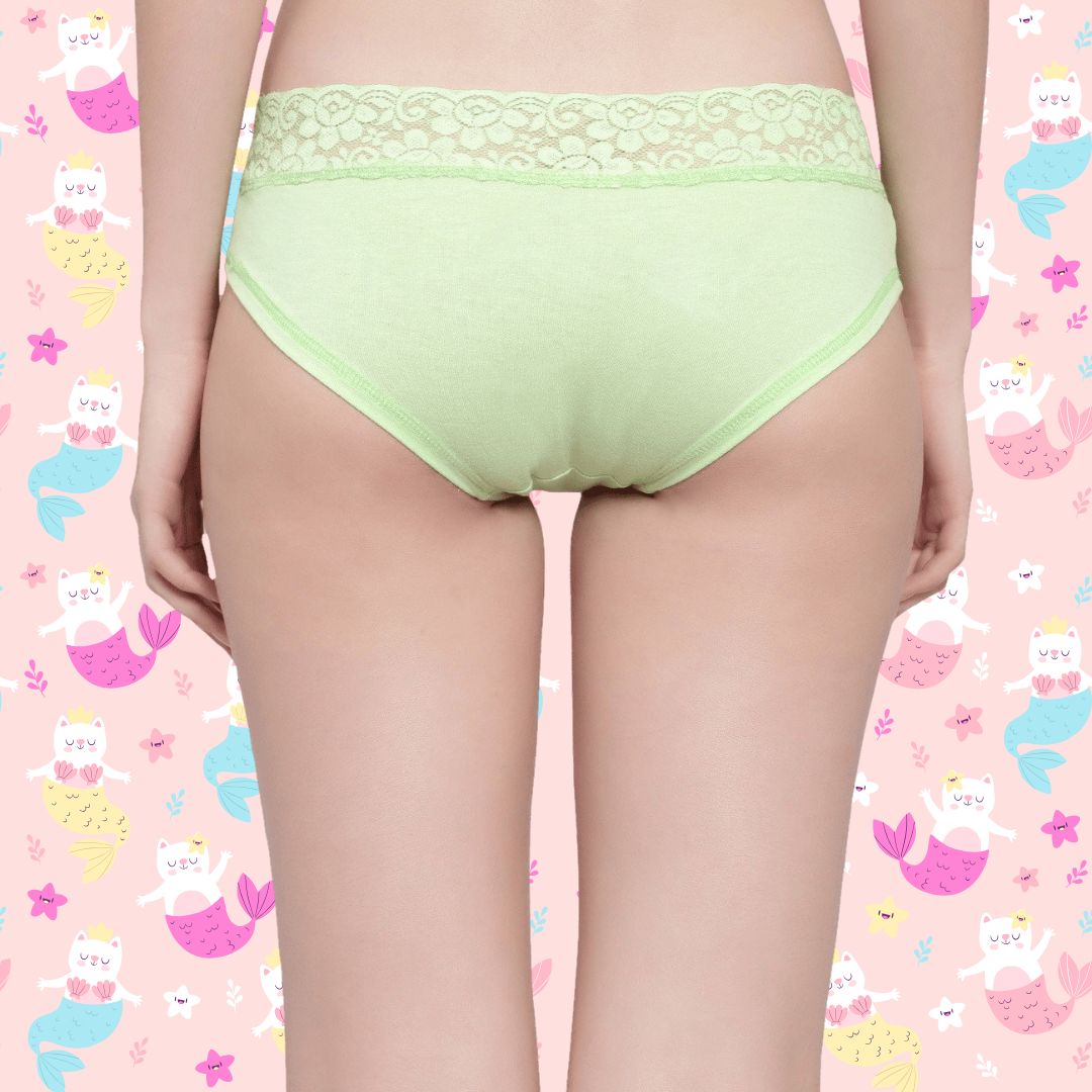 BTRUST Lace Panty - Mid Waist lace Bikini Panty with Medium Rear Coverage - Premium Panties from Btrust Fashion - Just $249.00! Shop now at Btrust Fashion