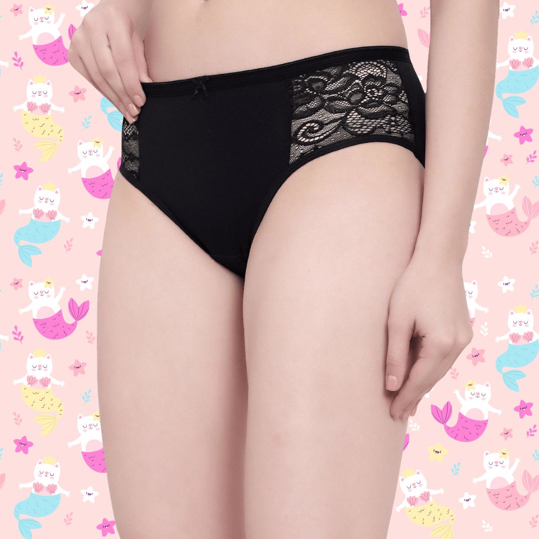 BTRUST Low Waist Side lace panel Bikini Panty with Medium Rear Coverage- Pack of 3 - Premium Panties from Btrust Fashion - Just $699.00! Shop now at Btrust Fashion