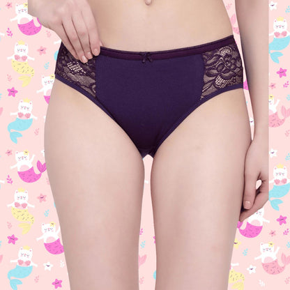 BTRUST Low Waist Side lace panel Bikini Panty with Medium Rear Coverage- Pack of 2 - Premium Panties from Btrust Fashion - Just $499.00! Shop now at Btrust Fashion